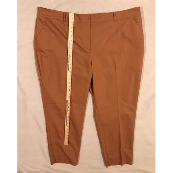 Women's NWT Apt. 9 Torie Straight Mid-Rise Dress Pants Tala Brown Plus Size 24W - Picture 4 of 9